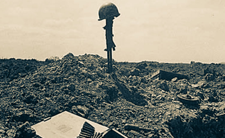 Phần lớn binh lính Mỹ thiệt mạng được chôn cất tại chỗ. Nguồn ảnh: BI.