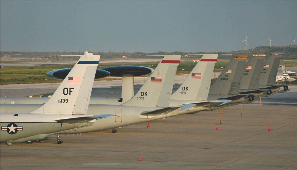 Kể từ năm 1999, Không quân Mỹ cũng thường xuyên đồn trú tại căn cứ này một phi đội F-16 làm nhiệm vụ trực chiến. Tuy nhiên có vẻ như tới nay lực lượng tiêm kích này đã gần như được rút hết về nước. Nguồn ảnh: FOLOB.