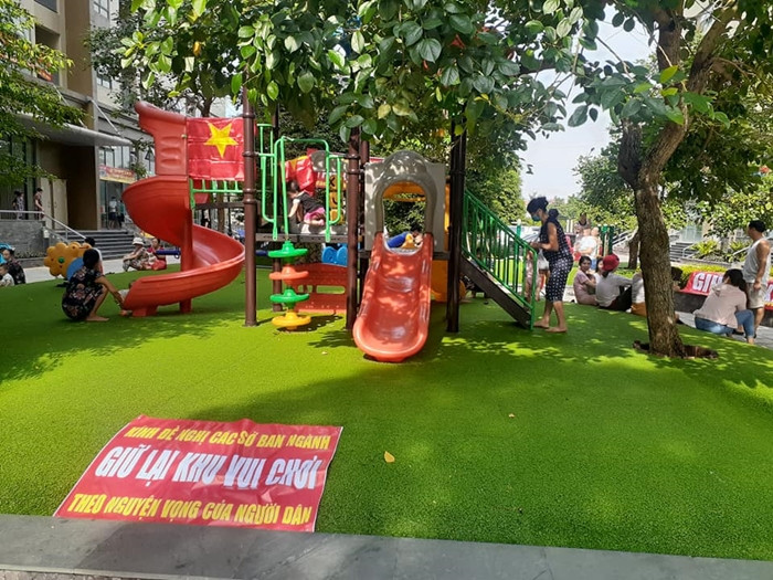 Nhiều người dân nhấn mạnh, ban đầu họ mua nhà của Hải Phát vì ở đây có khu vui chơi này.