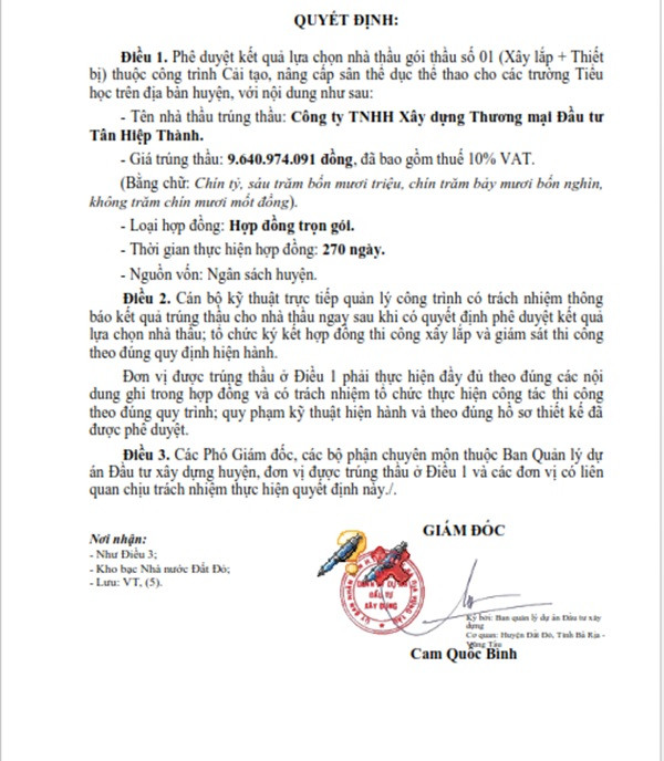 BR-VT: Goi thau Chong xuong cap Truong Mam non Long Phuoc ve tay ai?-Hinh-2