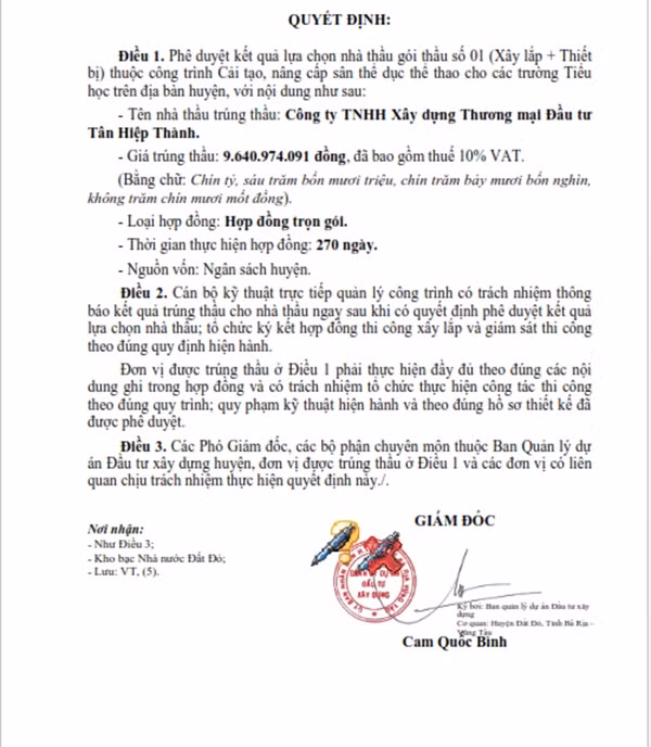 BR-VT: Goi thau Chong xuong cap Truong Mam non Long Phuoc ve tay ai?-Hinh-2