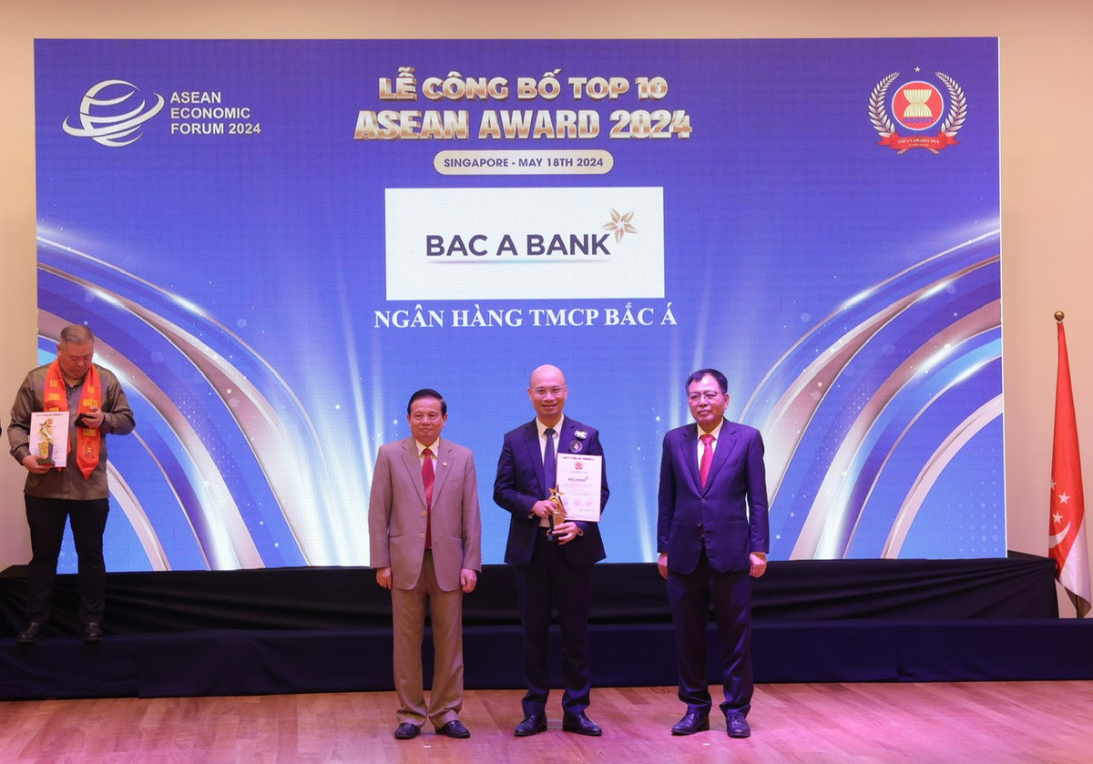 BAC A BANK được vinh danh top 10 doanh nghiệp tiêu biểu ASEAN 2024 - Hình 2 BAC A BANK duoc vinh danh top 10 doanh nghiep tieu bieu ASEAN 2024-Hinh-2