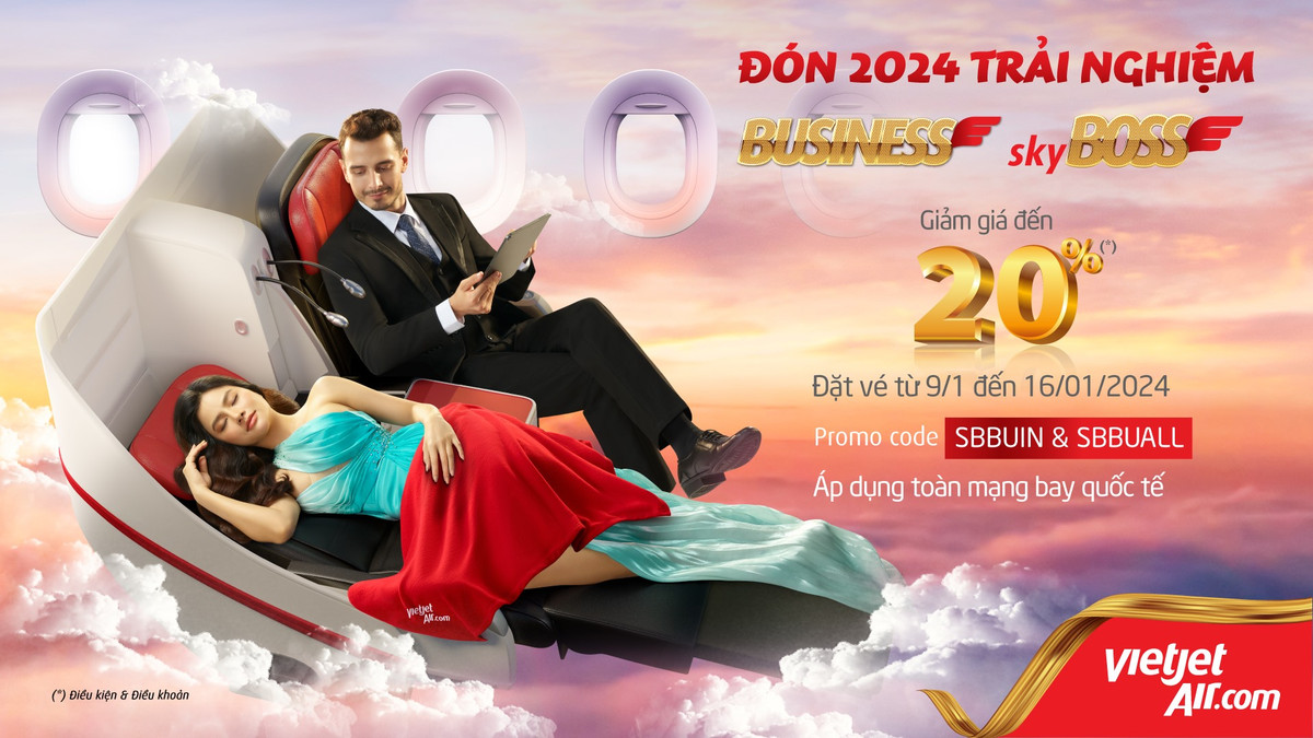 Ron rang du xuan cung Vietjet voi sieu khuyen mai chi tu 0 dong