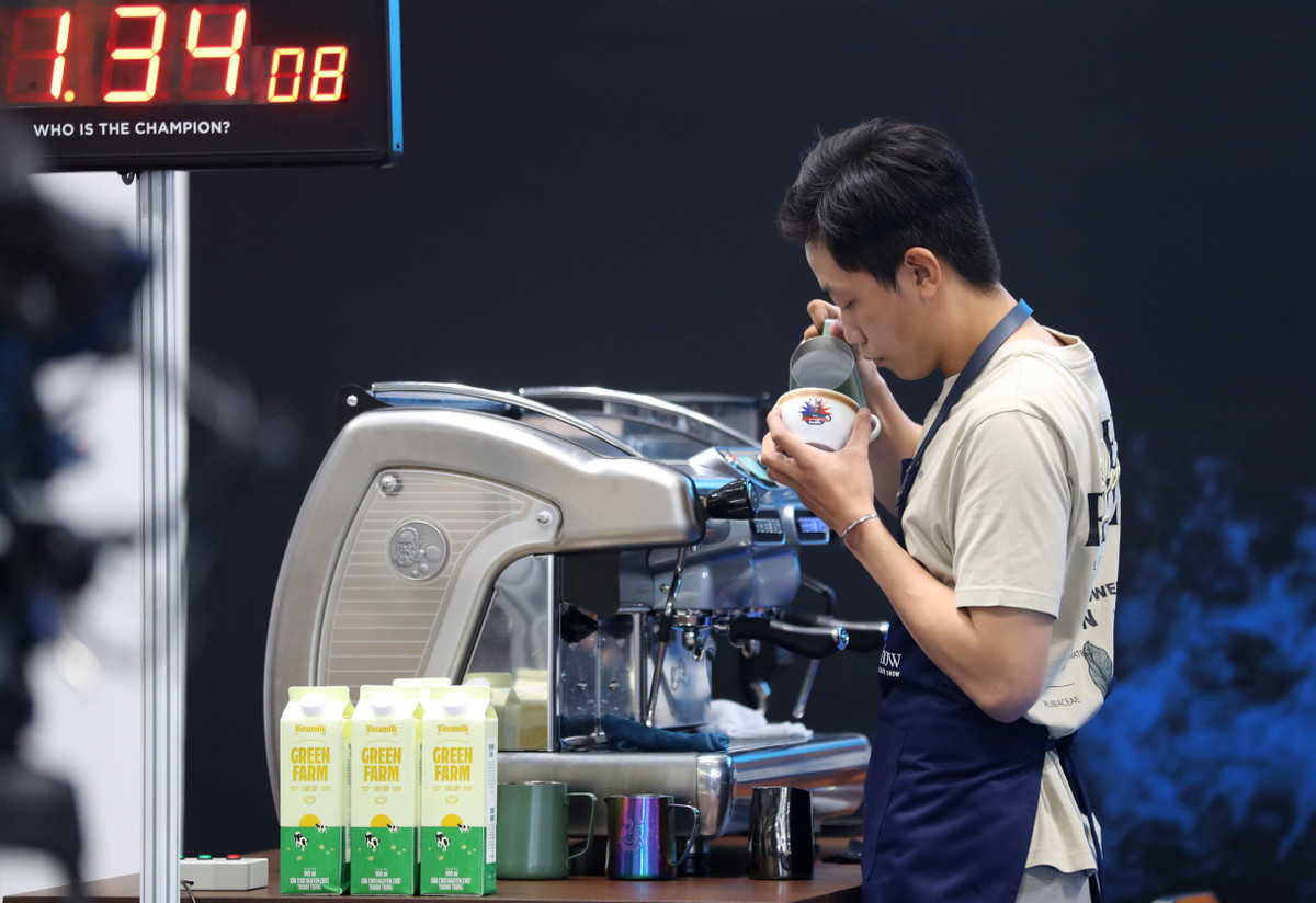 Vinamilk khang dinh vi the trong pha che tai dau truong quoc te Asia Latte Art Battle-Hinh-2