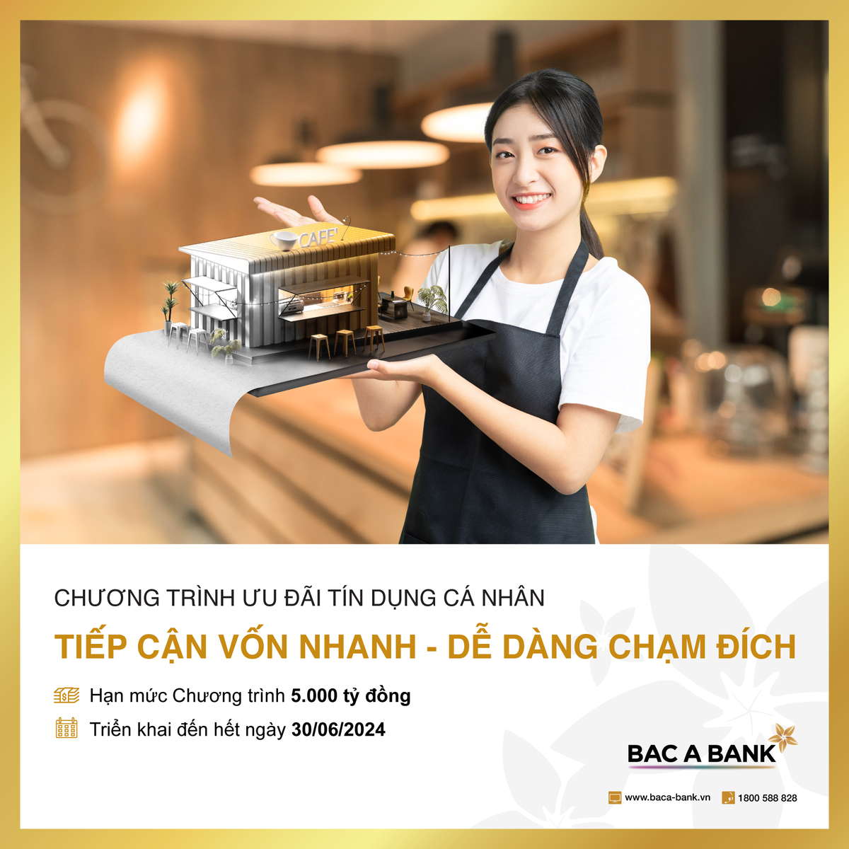BAC A BANK Danh 5.000 ty dong cho khach hang ca nhan vay bo sung von kinh doanh