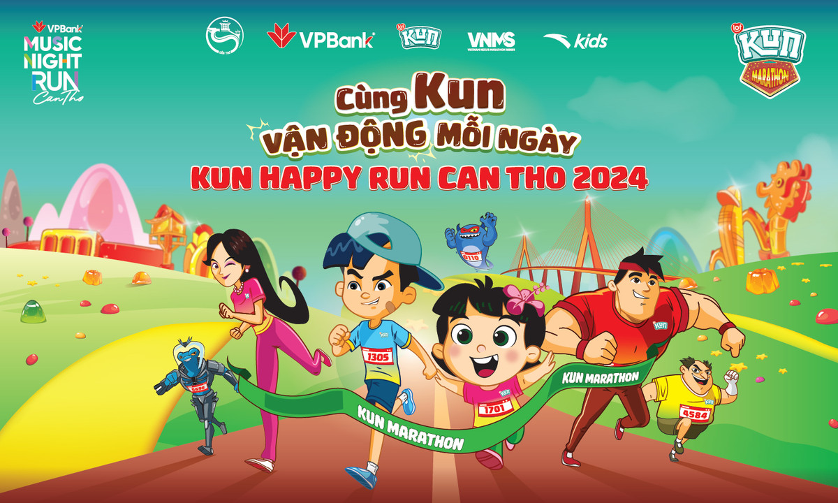 Vui het nac voi giai dua KUN Happy Run Can Tho 2024