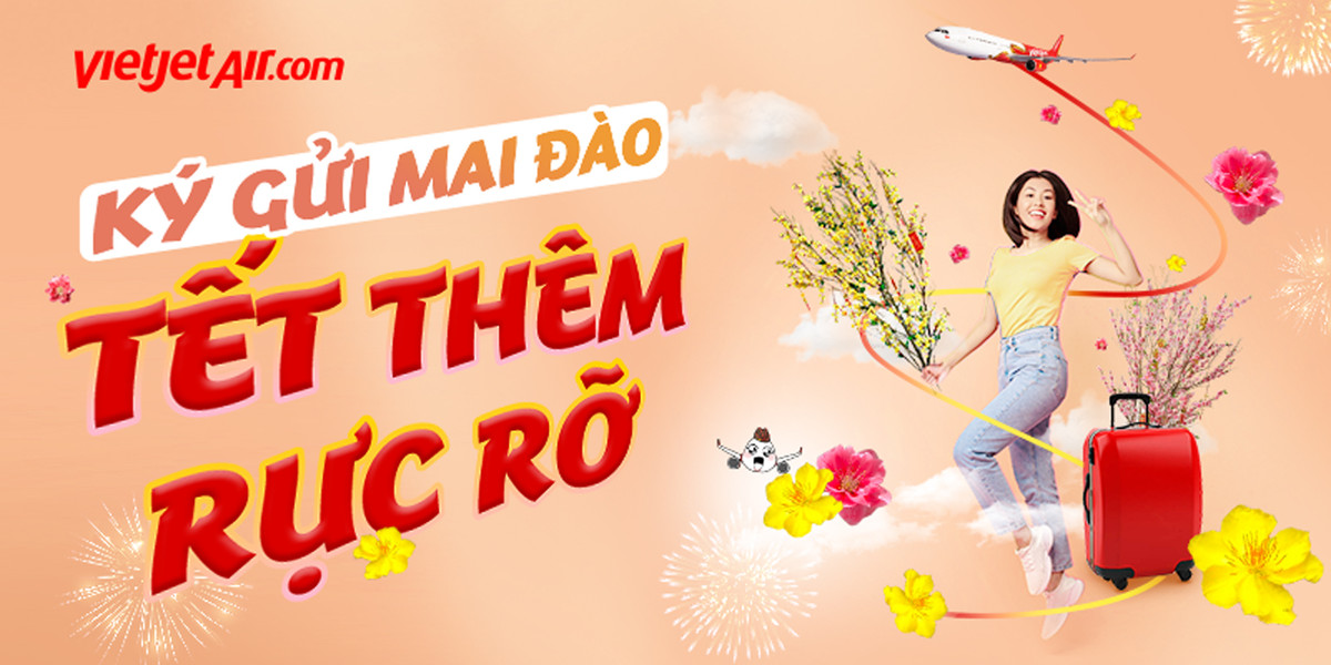 Đưa Xuân đi khắp mọi miền với dịch vụ vận chuyển mai, đào của Vietjet dịp Tết 2024 Dua Xuan di khap moi mien voi dich vu van chuyen mai, dao cua Vietjet dip Tet 2024