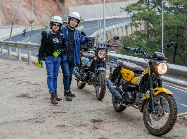 Me U60 chay xe may di phuot Da Lat cung con trai-Hinh-7