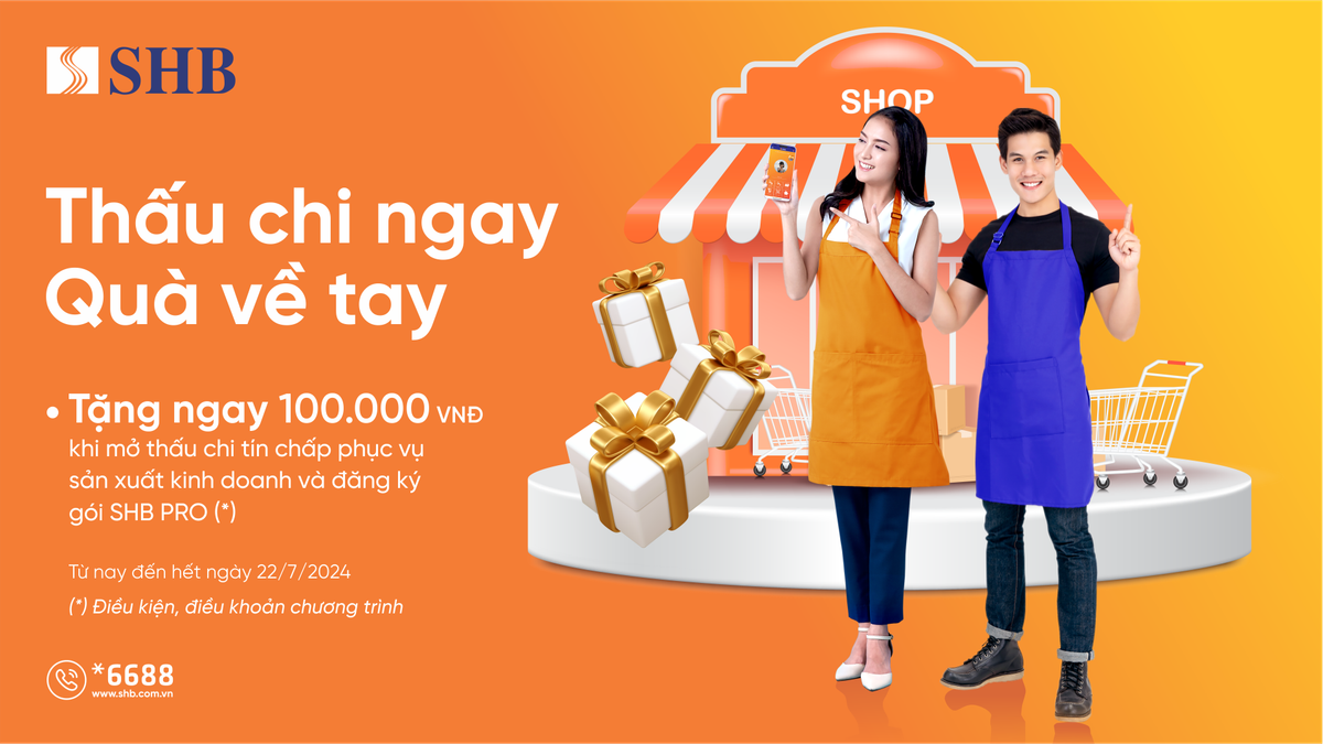 SHB cấp hạn mức thấu chi lên tới 300 triệu đồng hỗ trợ khách hàng mở rộng kinh doanh SHB cap han muc thau chi len toi 300 trieu dong ho tro khach hang mo rong kinh doanh