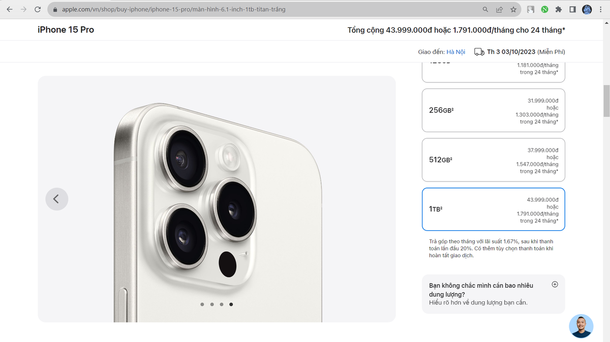 Iphone 15 Pro Max dau tien ve Viet Nam co gia nhu the nao?