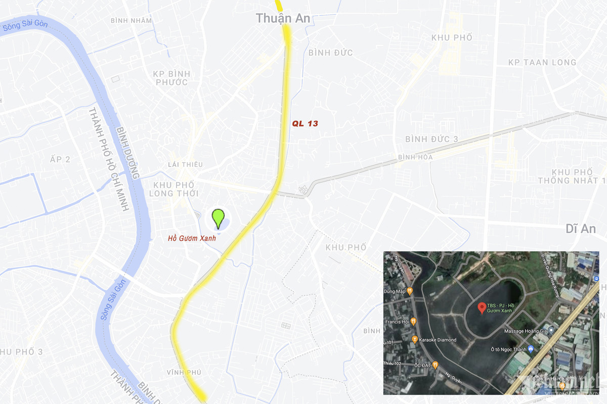 Khu vực dự án Hồ Gươm Xanh.