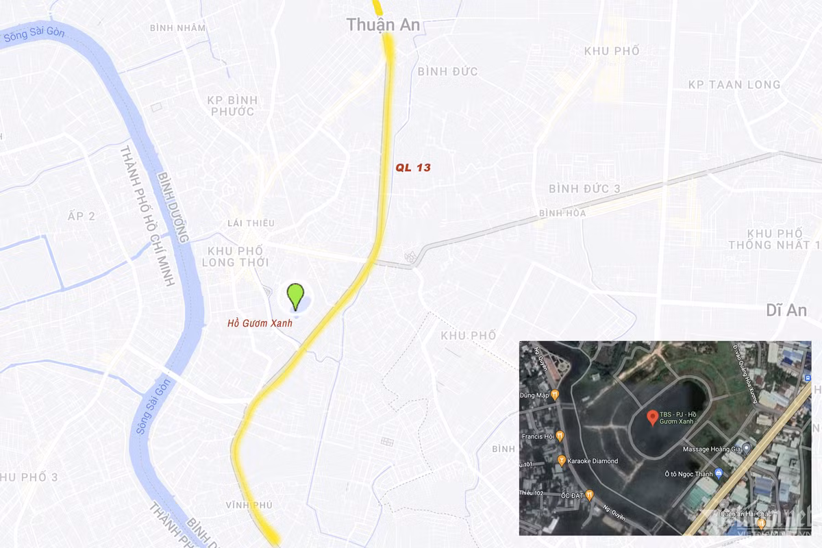 Khu vực dự án Hồ Gươm Xanh.