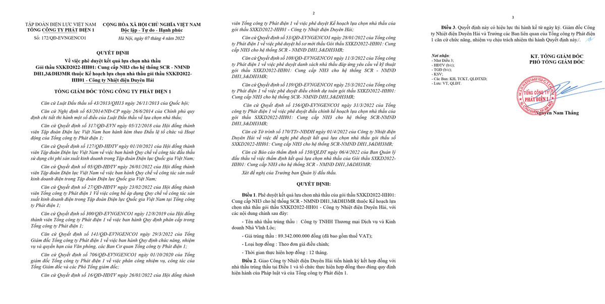 Cty Nhà Vĩnh Lộc: Nhà thầu quen cung cấp NH3 cho Nhiệt điện Duyên Hải - Hình 4 Cty Nha Vinh Loc: Nha thau quen cung cap NH3 cho Nhiet dien Duyen Hai-Hinh-4