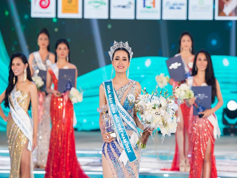 Chung kết Hoa hậu Biển đảo Việt Nam 2022 vào tối ngày 22/10 kết thúc với chiến thắng thuộc về Đinh Như Phương. Ảnh: BTC