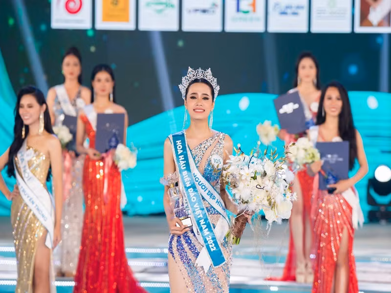 Chung kết Hoa hậu Biển đảo Việt Nam 2022 vào tối ngày 22/10 kết thúc với chiến thắng thuộc về Đinh Như Phương. Ảnh: BTC