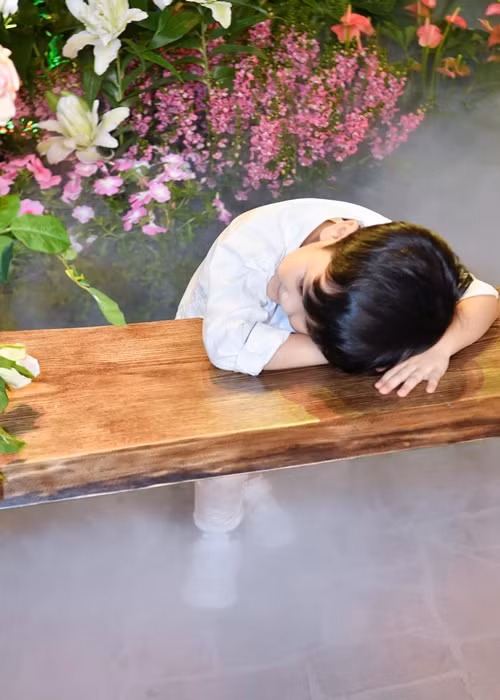 Nhóc tì nhà Đàm Vĩnh Hưng có nhiều biểu cảm đáng yêu.