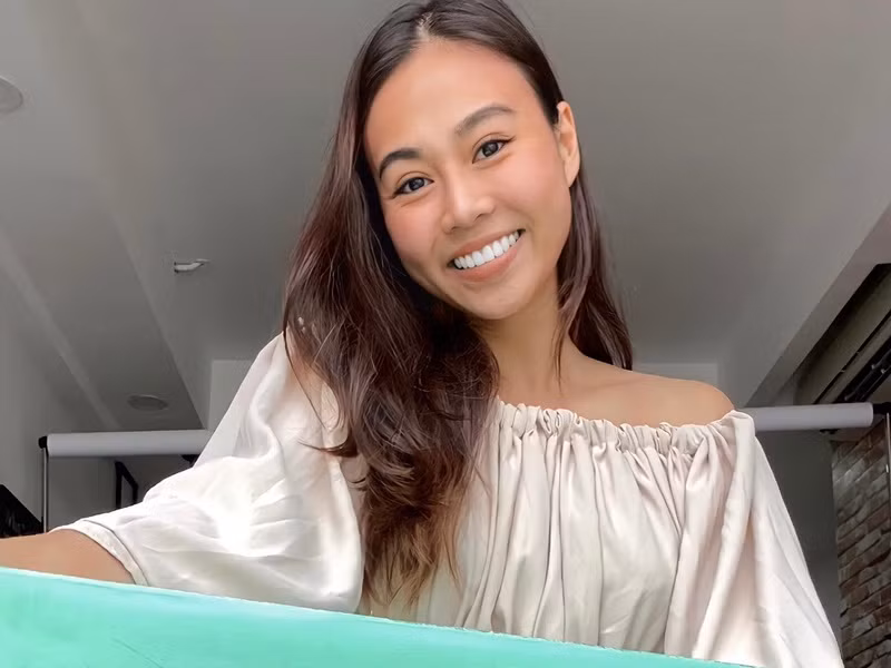 Tuyết Như có làn da mặt khỏe khoắn. Ảnh: FBNV