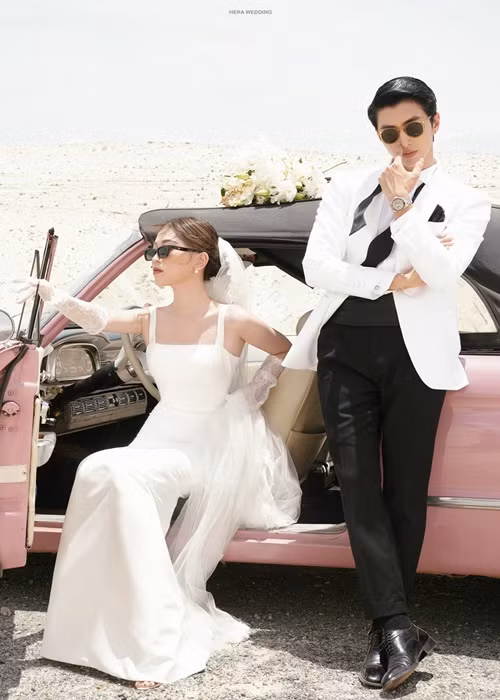 Cả hai chụp ảnh cưới ở Hà Nội, TP.HCM và Bình Dương. Ảnh: FBNV