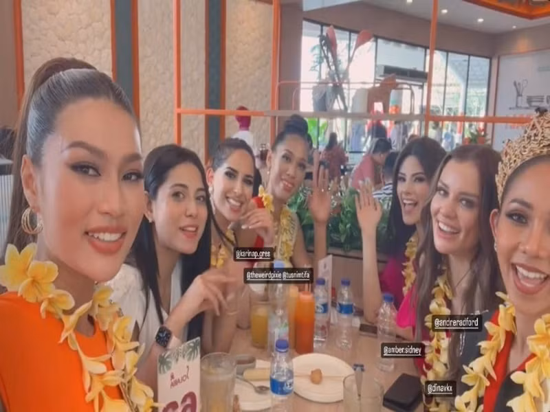 Thiên Ân nhanh chóng làm quen với các thí sinh khác. Ảnh: FBNV