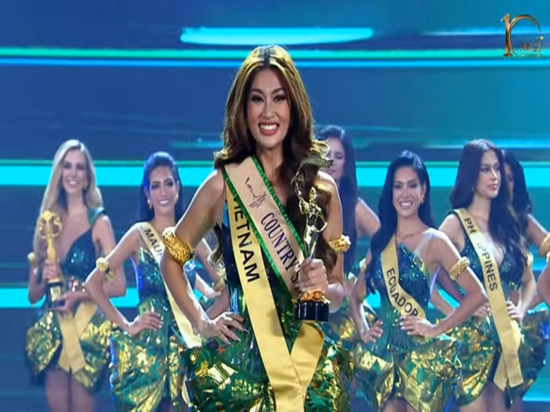 Thiên Ân lọt top 20 nhờ thắng giải Country's power of the year. Ảnh: Giao thông