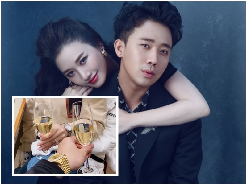 Năm 2019, Hari Won tặng Trấn Thành chiếc đồng hồ giá 843 triệu đồng. Số tiền nữ ca sĩ dành dụm cả một năm trời. Hari Won muốn Trấn Thành đeo chiếc đồng hồ này suốt đời và mỗi lần nhìn là nhớ đến hôn nhân. Ảnh: Dân Việt