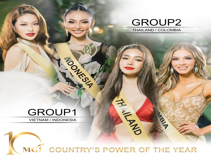 Ngoài đại diện Việt Nam, các thí sinh Thái Lan, Colombia, Indonesia cũng giành chiến thắng vòng 2. Vòng 3 sẽ tìm ra người chiến thắng duy nhất ở mỗi nhóm. Ảnh: Miss Grand International
