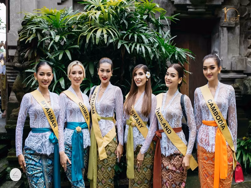 Không ít hình ảnh Thiên Ân được fanpage cuộc thi đăng tải. Ảnh: Miss Grand International