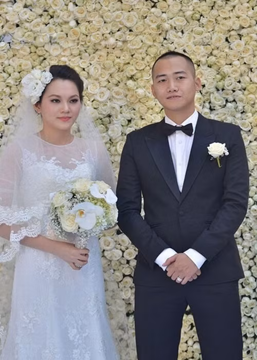 Siêu mẫu Ngọc Thạch lên xe hoa với thiếu gia Đỗ Bình Dương vào năm 2013. Đám cưới được tổ chức vô cùng hoành tráng, có chi phí lên đến 7 tỷ đồng. Ảnh: Vietnamnet