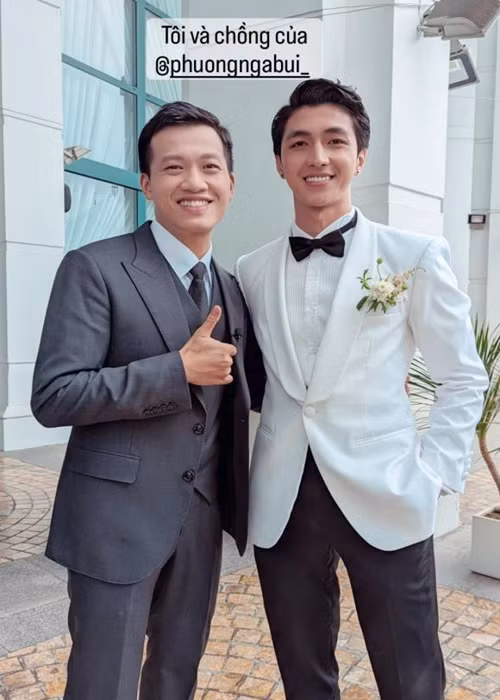 MC Trần Ngọc là một trong những khách mời đám cưới. Ảnh: Bảo vệ công lý