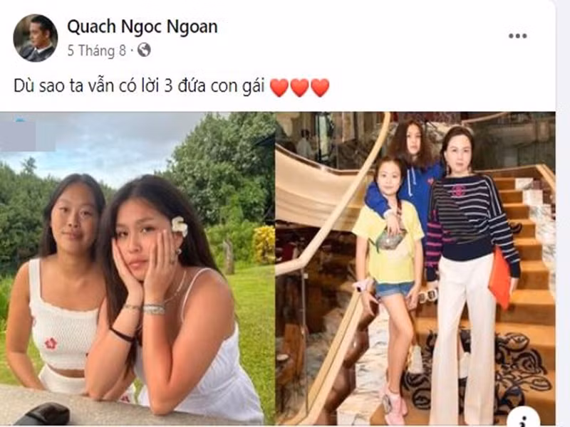 "Dù sao ta vẫn có lời 3 đứa con gái", nam diễn viên chia sẻ.