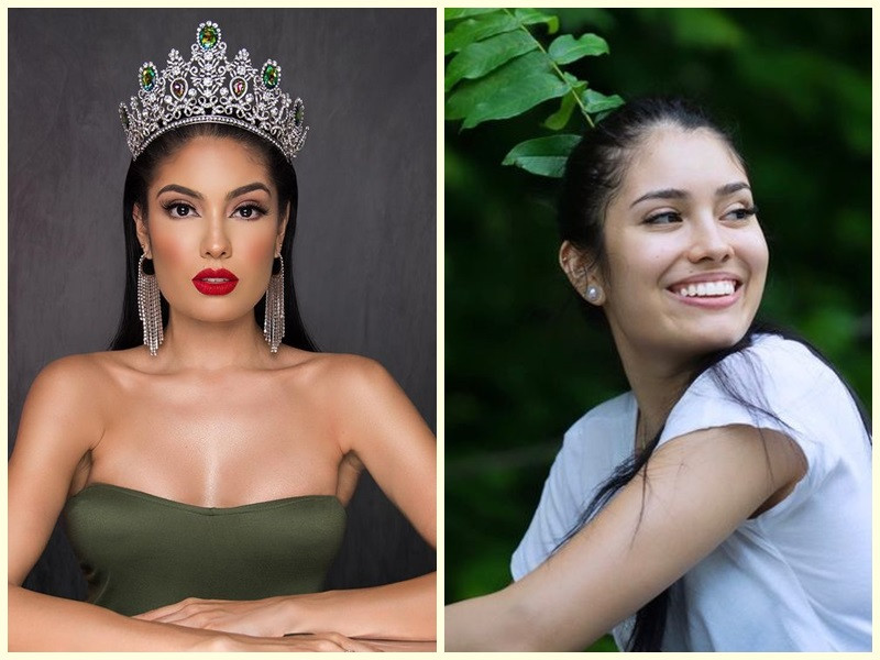 Á hậu 5 Hoa hậu Liên lục địa 2022 Emmy Carrero tự tin với gương mặt ít son phấn.