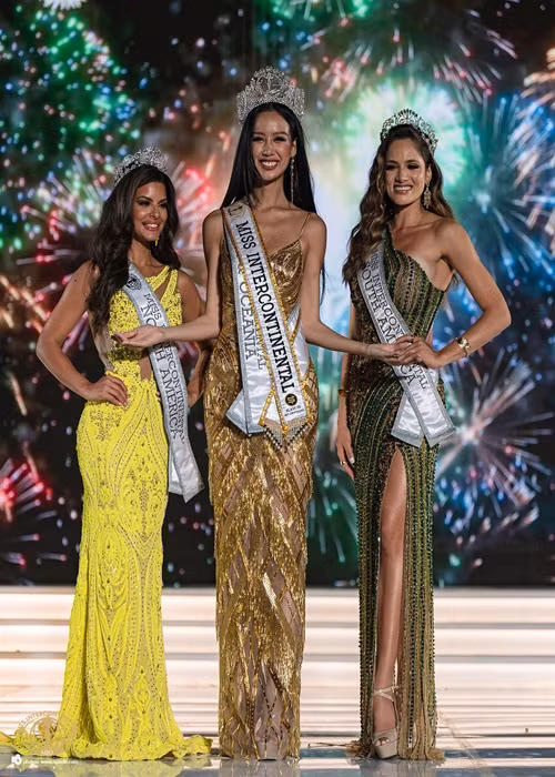 Sau khi đăng quang, Bảo Ngọc nhận được lời chúc mừng từ nhiều sao Việt. Ảnh: Miss Intercontinental