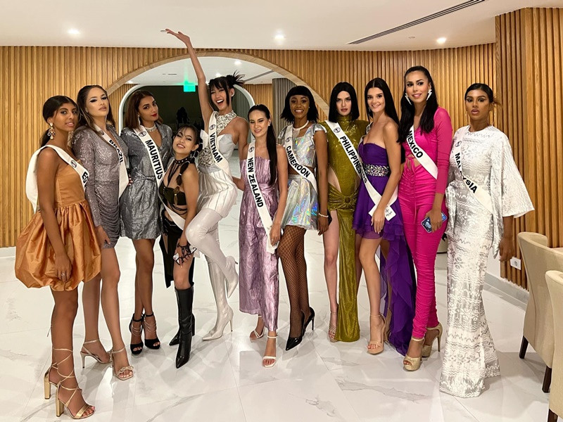 Bảo Ngọc tỏ ra hòa đồng kể từ khi bước vào đấu trường nhan sắc quốc tế.