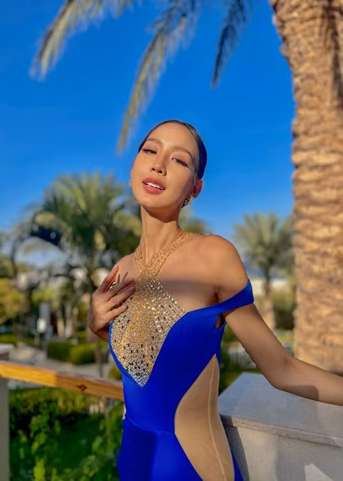 Chiều cao 1m85 giúp Bảo Ngọc tỏa sáng.