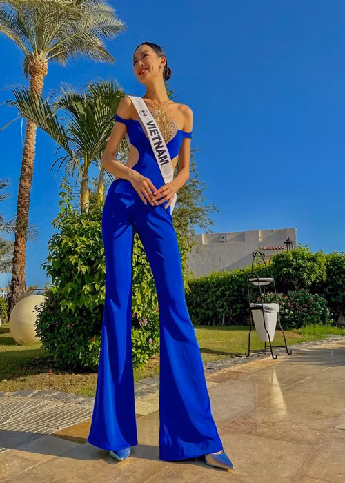 Chân dài sinh năm 2001 chỉ có một thời gian ngắn chuẩn bị cho cuộc thi nhan sắc quốc tế.