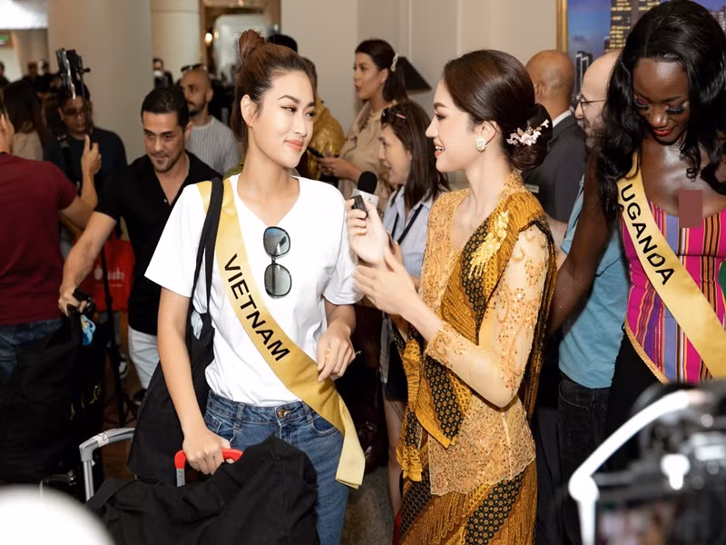 Đại diện Việt Nam đã sẵn sàng cho chung kết Hoa hậu Hòa bình Quốc tế vào tối nay (ngày 25/10) tại Trung tâm Hội nghị Quốc tế Sentul (SICC) Jakarta, Indonesia. Ảnh: FBNV