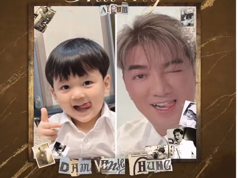 Nam ca sĩ khoe khoảnh khắc "cha nào con nấy" với quý tử 3 tuổi.