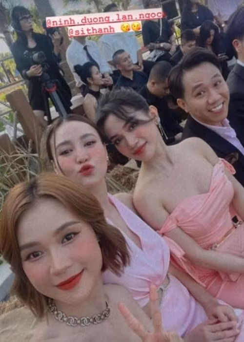 Sam, Sĩ Thanh, Ninh Dương Lan Ngọc mặc gợi cảm trong hôn lễ Diệu Nhi. Ảnh: Phụ nữ Việt Nam
