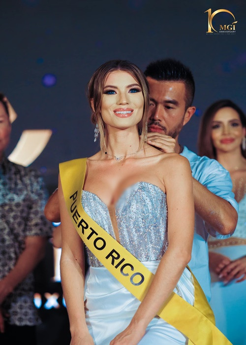 Trong những ngày đầu thi đấu, đại diện Puerto Rico có gu ăn mặc đầy ấn tượng. Ảnh: Miss Grand International