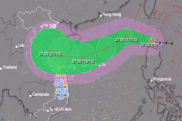 Toi 16/10, bao Nesat vao Bien Dong, kha nang manh them