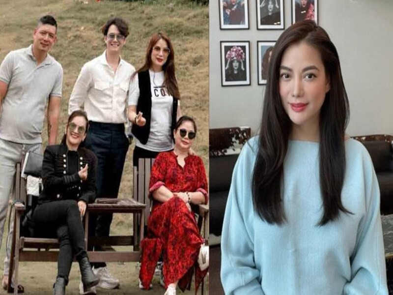 Tháng 7/2021, Trương Ngọc Ánh lên tiếng về tin đồn mang bầu. “Cám ơn mọi người quan tâm. Mình không có bầu bí gì đâu. Chắc do tấm hình từ năm trước mặc đồ rộng nên gây chú ý thôi. Có con là có phước, nên có là em báo tin vui ngay”, cô nói. Tin đồn Trương Ngọc Ánh mang bầu xuất phát từ việc cô để lộ thân hình mũm mĩm cùng vòng hai to bất thường trong bức ảnh chụp bên gia đình và nhóm bạn thân được Hà Kiều Anh đăng tải trên mạng xã hội. Ảnh: Saostar