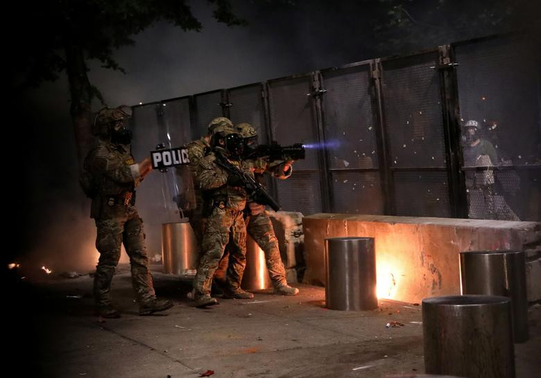 Cuộc biểu tình tại Portland đã kéo dài nhiều tháng.