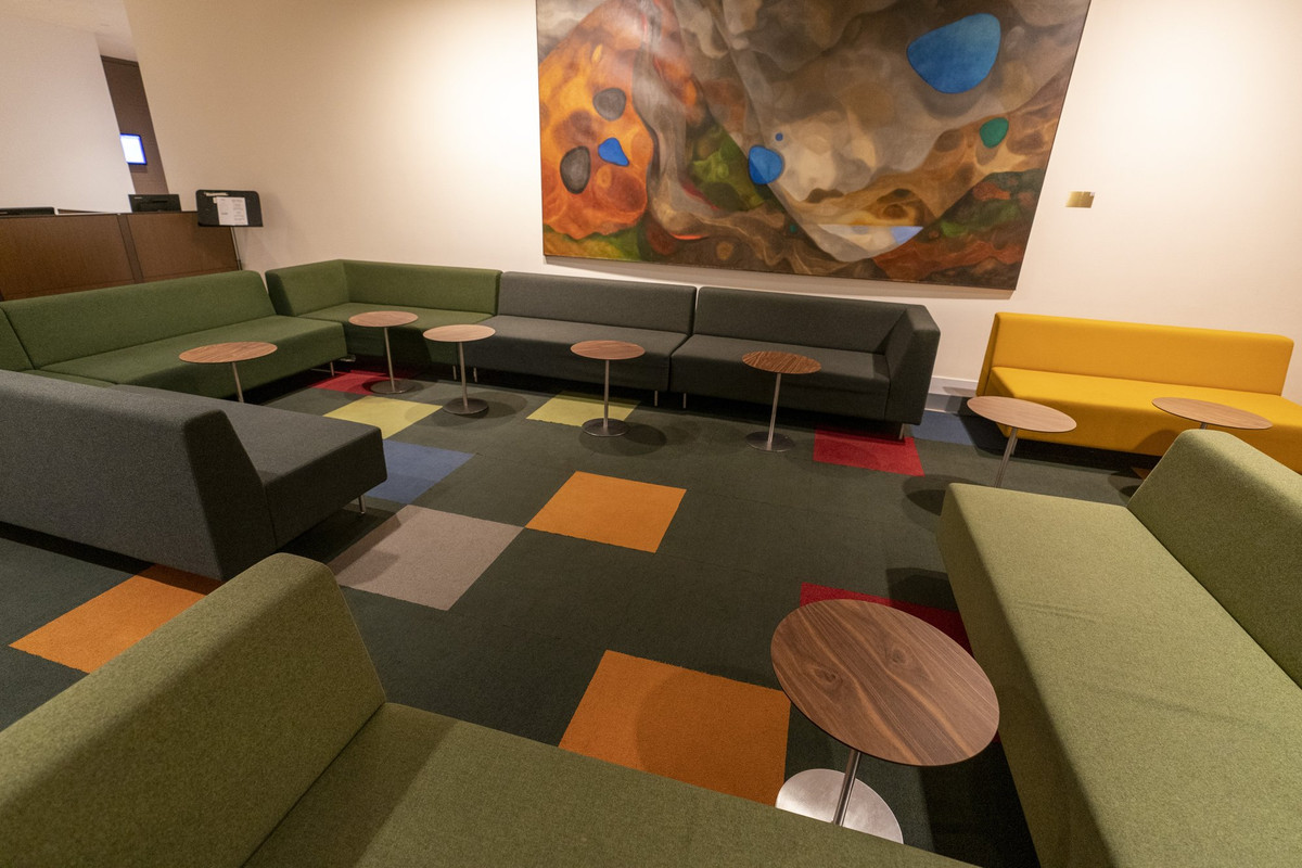 Khung cảnh vắng vẻ khác hẳn mọi năm tại trụ sở Liên Hợp Quốc.