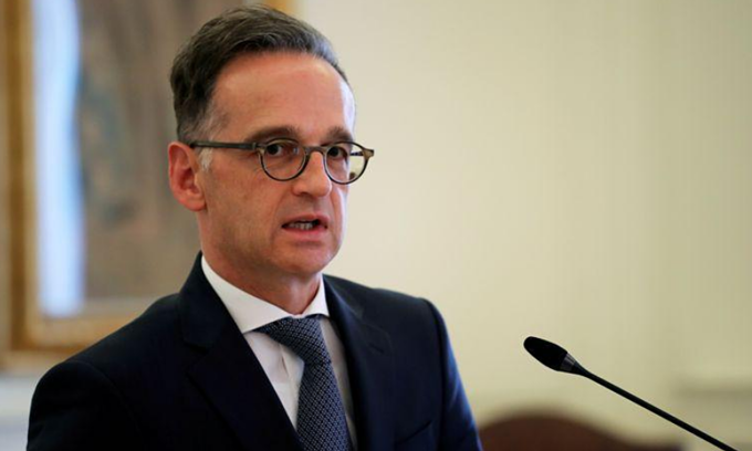 Đức cũng kêu gọi ngừng cuộc giao tranh ngay lập tức, hối thúc các bên quay trở lại đối thoại để giải quyết tranh chấp. Ảnh: Ngoại trưởng Đức Heiko Maas. Ảnh: Reuters.