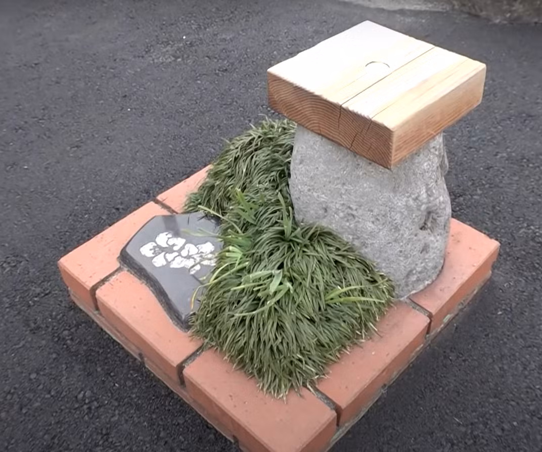 Một chuyên gia khảo sát đã được đưa đến để đo diện tích chính xác của công viên, đảm bảo rằng cấu trúc này phải đáp ứng được điều kiện tiên quyết để được công nhận là một công viên, nó bao gồm phải có khoảng một không gian xanh nơi mọi người (hoặc ít nhất là một người) có thể ngồi nghỉ ngơi thư giãn. Ảnh: @Nippon Television.