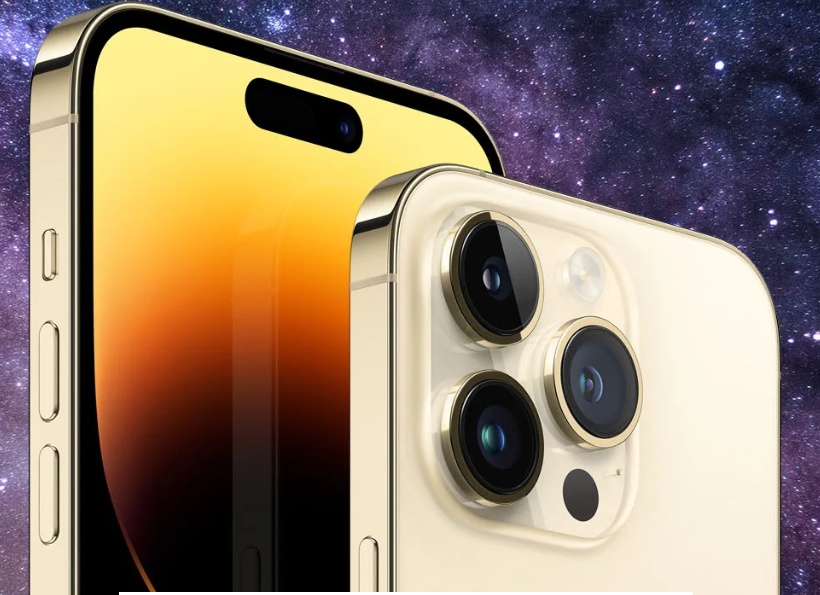 Màu Gold trên iPhone 14 Pro và iPhone 14 Pro Max còn được hỗ trợ bởi khung viền thép cùng kính nhám mờ càng làm tăng thêm vẻ quyến rũ và đẳng cấp. Đôi khi, với ánh sáng thích hợp, chiếc iPhone này trông như được làm từ vàng thật. Ảnh: Apple
