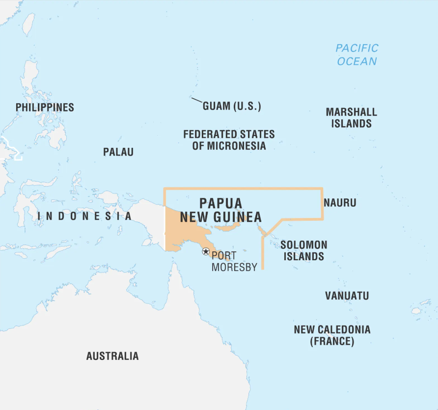 Papua New Guinea là quốc gia có sự đa dạng ngôn ngữ nhất thế giới, với khoảng 840 ngôn ngữ vẫn được sử dụng cho đến ngày nay. Ảnh: @Britannica.