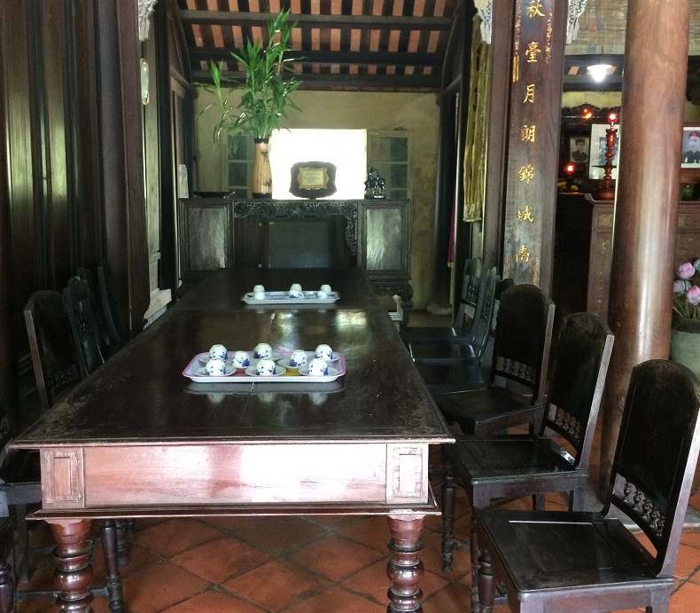 Không gian tiếp khách trong nhà.