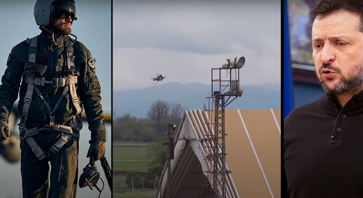 Ngày 12/4, một máy bay chiến đấu F-16 do Mỹ sản xuất, quân đội Ukraine vận hành đã bị bắn hạ. Các nguồn tin quân sự Ukraine cho biết, một tên lửa từ hệ thống đất đối không S-400, hoặc tên lửa không đối không R-37 có khả năng là thủ phạm. Ảnh: @Times Of India.