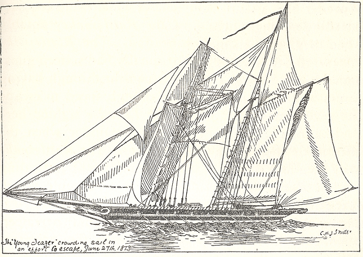 Sau đó, vào một ngày của năm 1813, Young Teazer bị dồn vào góc ở Vịnh Mahone của Nova Scotia, bởi một tàu buồm do Sir John Sherbrooke làm thuyền trưởng. Ảnh: @wikipedia.